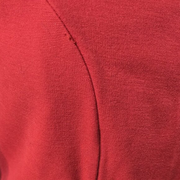 Torrid Red Ponte Knit Collarless Peplum Back Hem Jacket Office Preppy - Picture 9 of 9